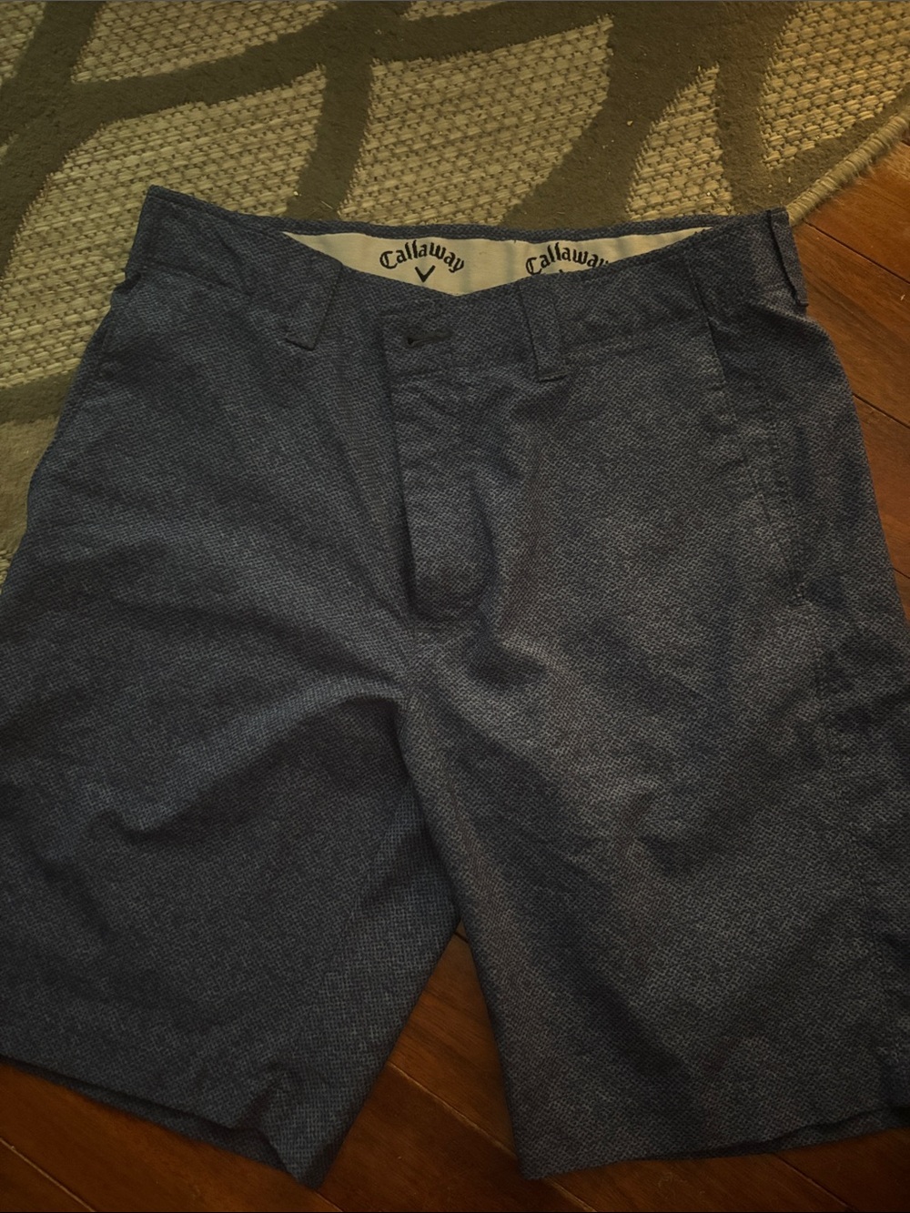 Callaway Men's Navy Textured Golf Shorts